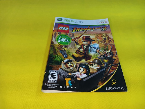 Portada Original Lego Indiana Jones 2 Xbox360