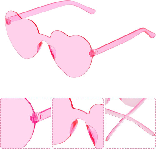 Bantoye 12 Piezas De Gafas De Sol En Forma De Corazón Colori