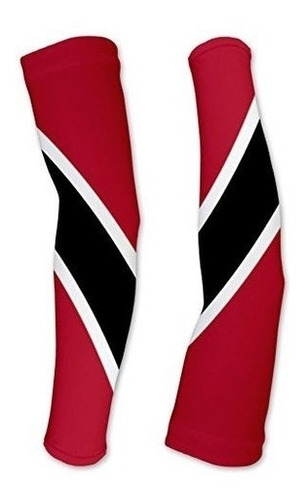 Mangas De Compresión Con La Bandera De Trinidad Y Tobago