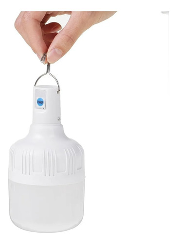 Lampara Ampolleta Led Usb Portátil + Panel Solar + Control