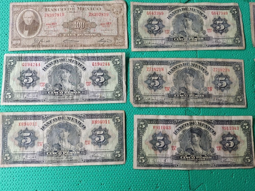Lote De Billetes Antiguos Envío Gratis 10 Billetes Viejos (Usado)