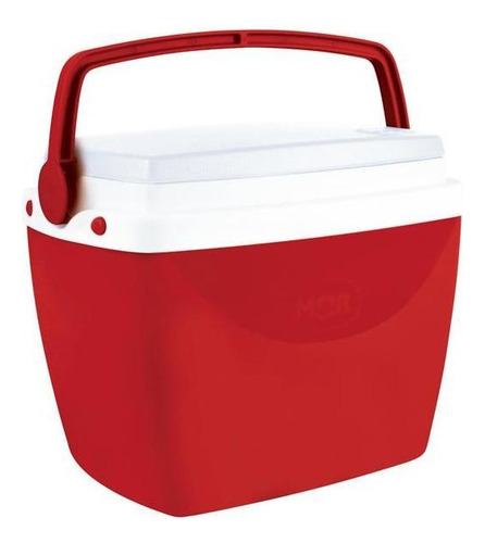 Caja térmica de polipropileno rojo de 6 litros, 8 latas, más