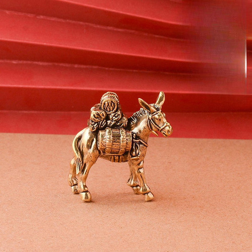 Escultura De Burro Em Cobre, Ornamento Moderno Criativo De