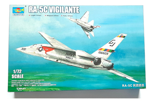 Avión A-5 Vigilante 1/72 Molde Nuevo