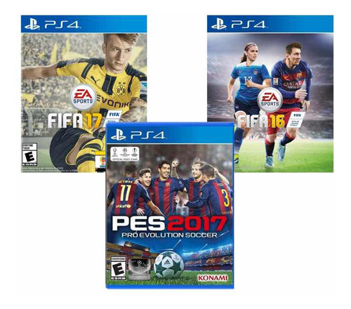 Fifa 16 Fifa 17 Pro Evolution Soccer 2017 Ps4