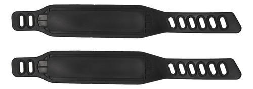 2 Pairs Of Wide Pedal Straps For Exercise Bikes