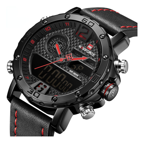 Relojes Con Cronógrafo De Cuero Naviforce Sports 9314