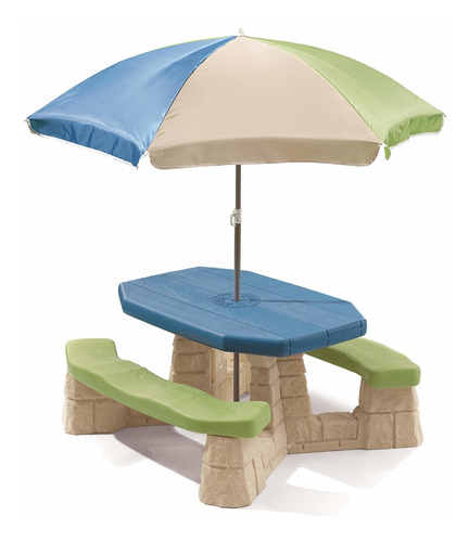 Step2 Naturally Playful Kids Picnic Table With Umbrella