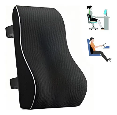 Almohada De Soporte Lumbar Cojín De Respaldo Coche Oficina