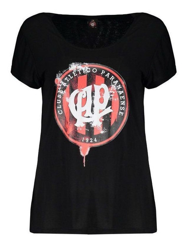 Camiseta Atlético Paranaense Ink Preta Feminina