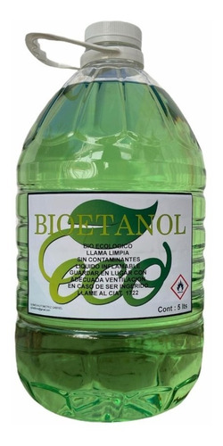 Bioetanol Ecologico Para Estufas Ecológicas  5 Litros .