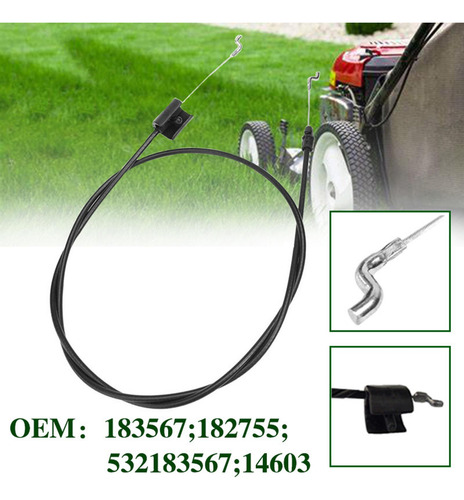 2 X 2x183567 Cable De Control De Tracción Para Mtd 2 Piezas