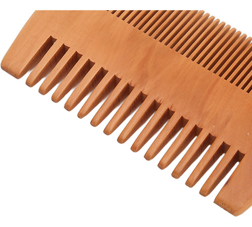 Peine Para Barba De Madera De Doble Cara, Kit De 3 Piezas, D