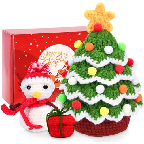 Kit De Crochet De Navidad Principiantes - 3 Pcs De Croc...