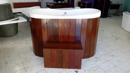 Ofuro Star Duplo Com Hidro E Aquecedor + Madeira Ao Redor