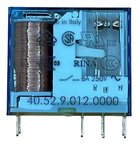 40.52.9.012.0000 Relevador Encapsulado Finder 12v DC 8Pin