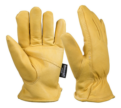 Guantes De Cuero Premium Oveja Térmicos Invierno Unisex 