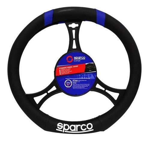 Funda De Volante Sparco Negro Azul S  36cm