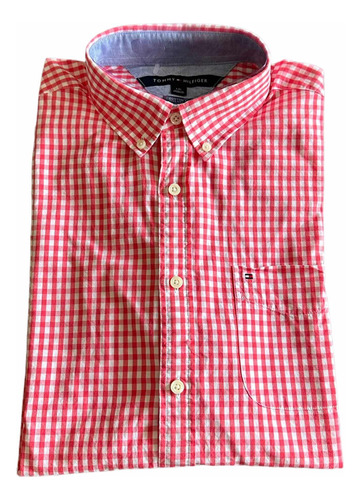 Camisa Tommy Hilfiger Hombre Manga Larga Talla L Cth078