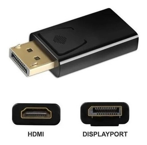 Imagen 3 de 4 de Adaptador Displayport Macho A Hdmi Hembra Display Port