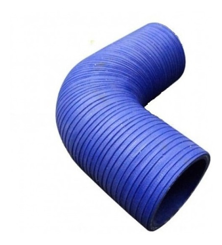 Mangueira De Silicone 90° 2 1/2 Polegadas Azul 