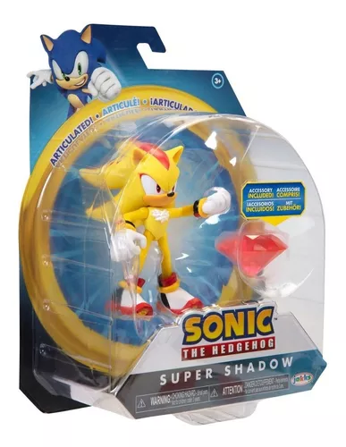 Boneco Shadow Articulado 10cm Sonic O Filme - Jakks - Bonecos