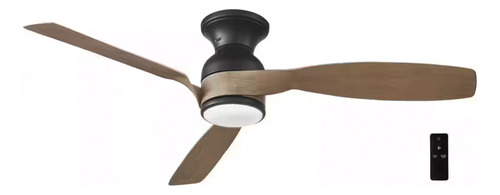Ventilador De Techo 52' Con Control Para Interior Y Exterior Cantidad De Aspas 3 Estructura Negro Aspas Negro Diámetro 52 Frecuencia 43hz Material De Las Aspas Madera