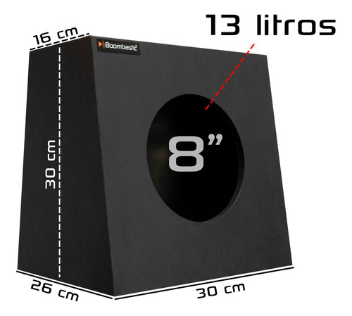 Caixa Universal Selada Trapezoidal 1x8 P/ Falante De 8