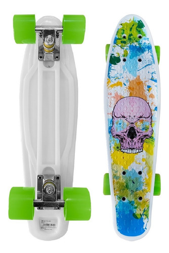 Skate Penny Board Patineta Skull Full Color Niños / Lhua