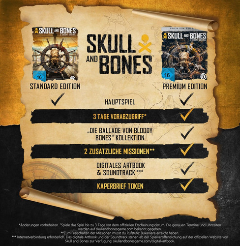 Skull And Bones Limited Edition Para Ps5 Version Aleman