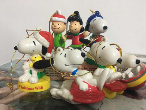 Figuras Snoopy De 7cm ( 7 Figuras ) Original Peanuts Eeuu