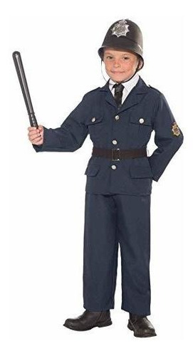 Disfraz Talla Large Para Niño Oficial De Policia
