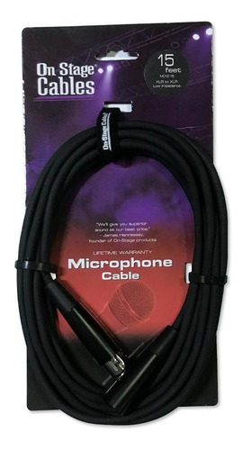 Cabo Microfone Xlr Xlr Mc12-15 4.57mt - On Stage