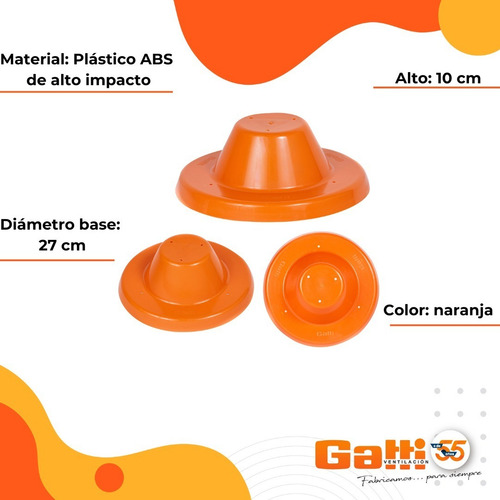 Imagen 6 de 10 de Repuesto Juego Completo Campanita 100 S/ Motor Gatti Ventilación