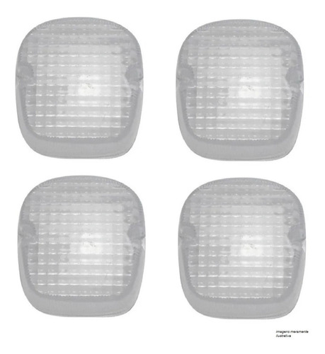 Imagem 2 de 4 de Lente Pisca Seta Honda Cb450 - 1984-1994 Cb 450 Cristal 4pçs