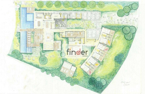 Imagem 11 de 25 de Fazenda Boa Vista. A Casa Tropical, 1120 M², Arquitetura Contemporânea, 7 Suítes, Adega, Piscina Raia 25m, Spa Com Hidromassagem, Academia E 7 Vagas - Ca0994