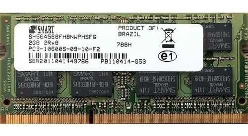 Imagem 2 de 2 de Memória Ram Ddr3 4gb 1x4gb 1333mhz Notebook.