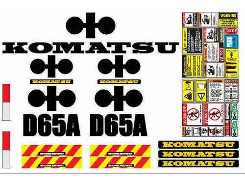 Kit De Calcomanías Para Komatsu D65 Standard