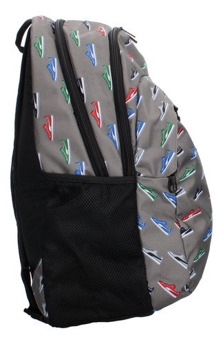 Mochila Puma Academy Con Compartimentos Amplios Color Gris