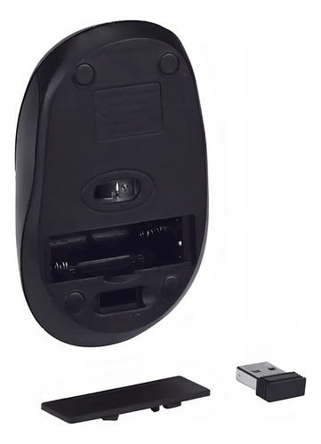 Mouse Sem Fio Wireless 2.4ghz Usb Notebook Pc Alcance 10m Cor Azul