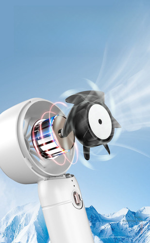 Mini Ventilador De Mano Sin Aspas Portatil Usb Con Base