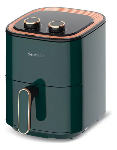 Freidora De Aire 3,5 L Temporizador De 30min Y Apagado 2 Pzs Color Negro