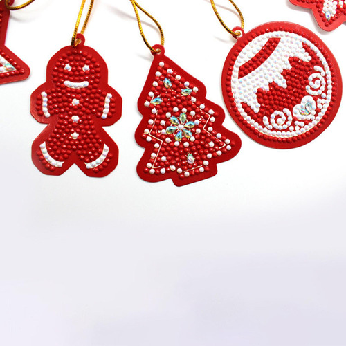 10 Piezas De Adornos De Diamantes De Navidad, Llavero