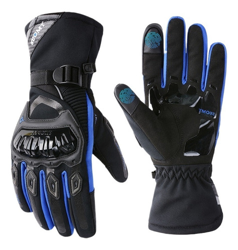 Luvas De Motocicleta Impermeáveis Para O Inverno, 100% Im