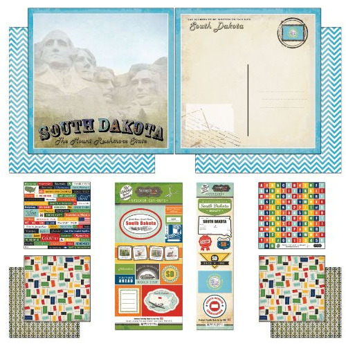 Scrapbook Aduana Temática Papel Y Pegatinas Scrapbook Kit So