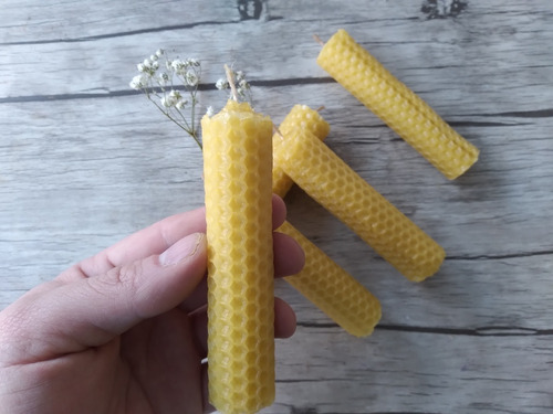 Imagen 3 de 3 de Pack Velas Cera 100% De Abejas, Envío Gratis