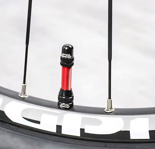 Kit Válvulas Tubeless Schrader Aluminio 60mm Bicicleta X2u Negro