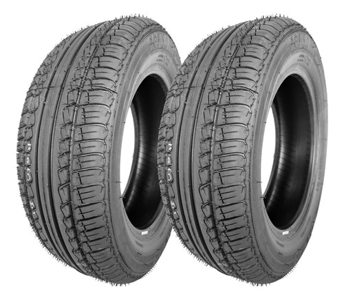Kit 2 Pneu 195/60/15 Remold Com Borracha Vipal E Garantia