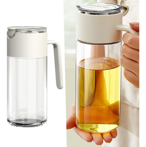 Botella Dispensadora De Aceite De Oliva Con Tapa Blanco