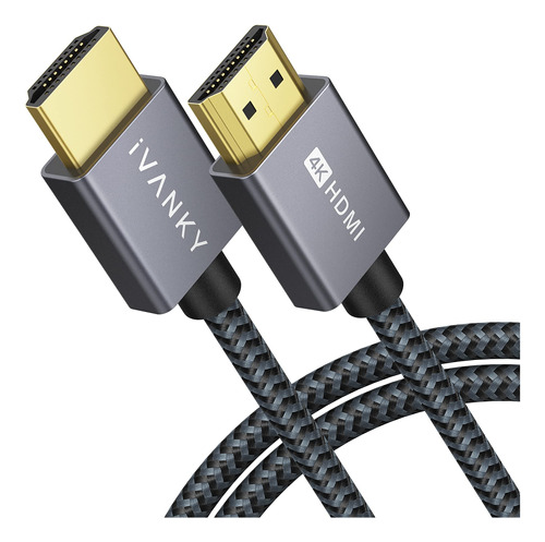 Ivanky Cable Hdmi 4k De 6.6pies, Cable Hdmi 2.0 De Alta Velo